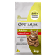 Ração Optimum Adulto Sabor Carne Para Gatos - 3Kg - 3 Kilos - 3 Kilos