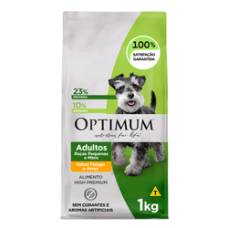 Ração Optimum Para Cães Adultos Raças Pequenas Sabor Frango E Arroz - 1Kg - 1 Kilo