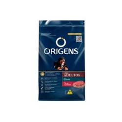 Ração Origens Carne E Cereais Para Cães Adultos De Porte Grande - 1 Unidade - 3 Kilos