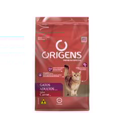 Ração Origens Carne Para Gatos Adultos - 1Kg - 1 Kilo
