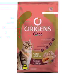 Ração Origens Class Salmão E Frango 1Kg Para Gatos Adultos