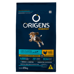 Ração Origens Energy Frango Para Cães Filhotes - 15Kg