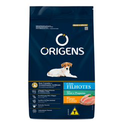 Ração Origens Frango E Cereais Para Cães Filhotes Pequenos E Mini - 1Kg - 1 Kilo