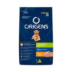 Ração Origens Light Para Cães Adultos De Porte Médio E Grande Sabor Frango E Cereais - 1 Unidade - 3 Kilos