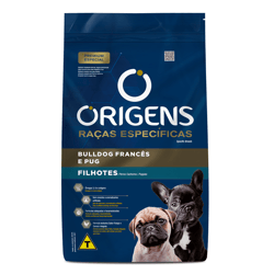 Ração Origens Para Filhotes De Bulldog Francês E Pug - 1Kg - 1 Kilo