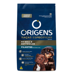 Ração Origens Para Filhotes De Pit Bull E Rottweiler 15Kg