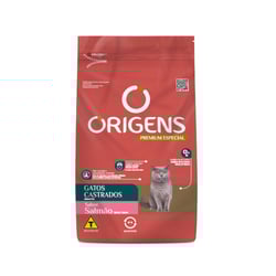 Ração Origens Para Gatos Castrados Salmão - 1Kg - 1 Kilo