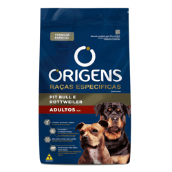 Ração Origens Para Pit Bull E Rottweiler Adultos - 15Kg