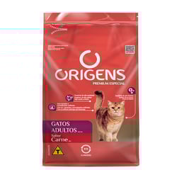 Ração Origens Premium Especial Gatos Adultos Carne 10Kg - 1 Unidade - 10,1 Kilos