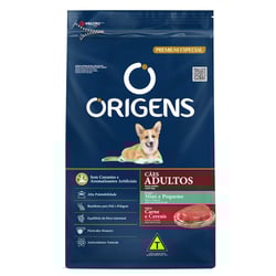 Ração Origens Raças Pequenas Carne - 15Kg - 15 Kilos