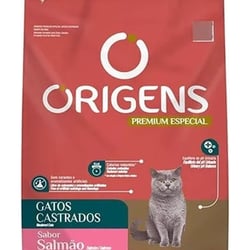 Ração Origens Salmão Para Gatos Castrados - 3Kg - 3 Kilos