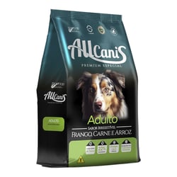 Ração Para Cães Adultos Allcanis De Frango E Carne - 1 Unidade - 3 Kilos