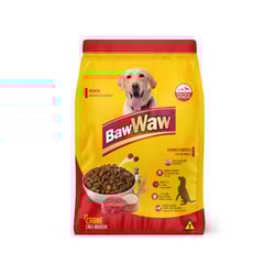 Ração Para Cães Adultos Baw Waw Sabor Carne - 1 Unidade - 3 Kilos