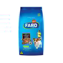 Ração Para Cães Adultos Raças Pequenas Faro Sabor Carne E Cereais - 1 Unidade