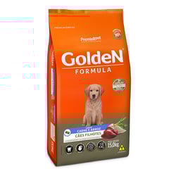Ração Para Cães Filhotes Porte Médio E Grande Golden Fórmula Carne E Arroz - 3Kg