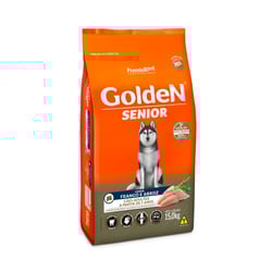 Ração Para Cães Sênior +7 Anos Golden Fórmula Frango E Arroz 15Kg