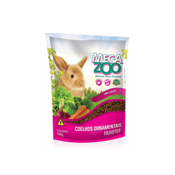 Ração Para Coelhos Ornamentais Filhotes Megazoo 500G - 1 Unidade