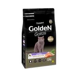 Ração Para Gatos Adultos Sabor Salmão Golden - 1Kg - 1 Kilo
