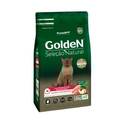 Ração Para Gatos Castrados Golden Seleção Natural Frango Com Batata Doce - 1Kg - 1 Kilo