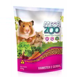 Ração Para Hamster E Gerbil Megazoo 350G - 1 Unidade