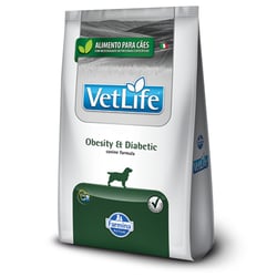 Ração Para Obesidade E Diabetes Vet Life Para Cães - 10,1Kg - 10,1 Kilos