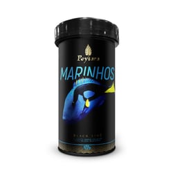 Ração Para Peixes Marinhos Poytara Black Line M - 120G - 120 Gramas