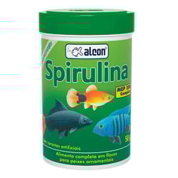 Ração Para Peixes Spirulina Alcon 50G - 1 Unidade - 50 Gramas
