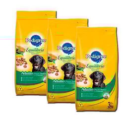 Ração Pedigree Equilíbrio Natural Para Adultos - 3Kg