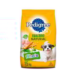 Ração Pedigree Equilíbrio Natural Para Cães Filhotes - 15Kg - 15 Kilos