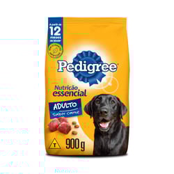Ração Pedigree Nutrição Essencial Carne Para Cães Adultos - 1 Unidade - 900 Gramas