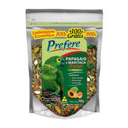 Ração Prefere Mix Com Frutas Para Papagaio E Maritaca - 900 Gramas