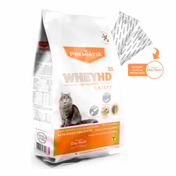Ração Premiatta Wheyhd Crispy Para Gatos Castrados - 1Kg