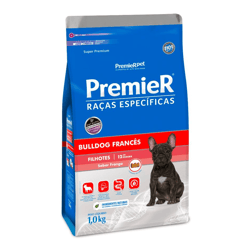 Ração Premier Bulldog Francês Filhotes Frango - 1Kg
