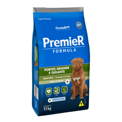 Ração Premier Cães Adultos Raças Grandes Sabor Cordeiro - 15Kg