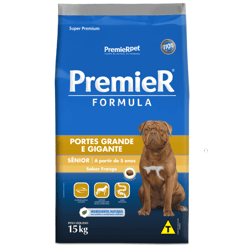 Ração Premier Fórmula Para Cães Sênior De Raças Grandes E Gigantes Sabor Frango - 15Kg