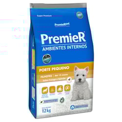 Ração Premier Frango & Salmão Para Cães Filhotes - 12Kg - 12 Kilos