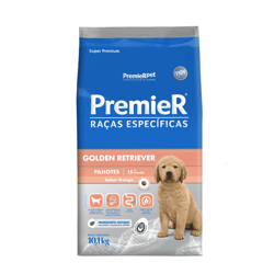 Ração Premier Golden Retriever Filhotes Sabor Frango - 10,1Kg