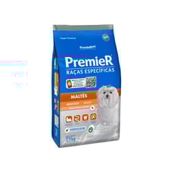 Ração Premier Maltês Adulto Peru & Arroz - 7,5Kg - 7,5 Kilos