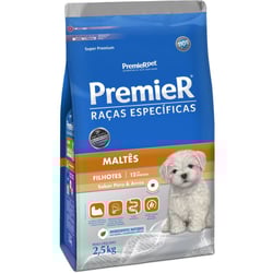 Ração Premier Maltês Filhotes Peru & Arroz - 2,5Kg - 2,5 Kilos