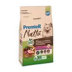 Ração Premier Nattú Adulto Raças Pequenas Sabor Frango 2,5Kg - 2,5 Kilos