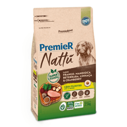 Ração Premier Nattu Filhotes Frango E Mandioca 2,5Kg - 1 Unidade - 2,5 Kilos