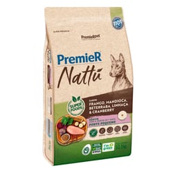 Ração Premier Nattu Mandioca Para Cães Adultos Sênior De Raças Pequenas - 10,1Kg - 10,1 Kilos