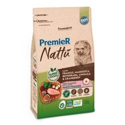 Ração Premier Nattu Para Cães Filhotes De Raças Pequenas - Sabor Frango E Mandioca - 1Kg - 1 Kilo