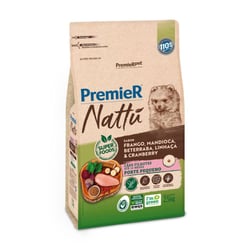 Ração Premier Nattú Para Filhotes De Raças Pequenas Sabor Frango E Legumes - 2,5Kg - 2,5 Kilos