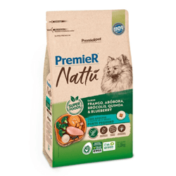 Ração Premier Nattu Sabor Abóbora Para Cães Adultos De Raças Pequenas - 1Kg - 1 Kilo