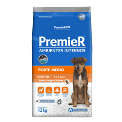 Ração Premier Para Cães Adultos De Médio Porte - Pacote 12Kg - 12 Kilos