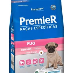 Ração Premier Pug Filhotes Sabor Frango - 1Kg Para Cães - 2,5 Kilos