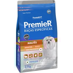 Ração Premier Raças Específicas Maltês Adultos Peru & Arroz - 2,5Kg - 2,5 Kilos