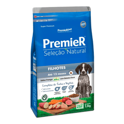 Ração Premier Seleção Natural Filhotes Frango E Batata Doce 2,5Kg