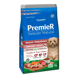 Ração Premier Seleção Natural Frango E Batata Doce Para Cães Adultos De Raças Pequenas - 1Kg